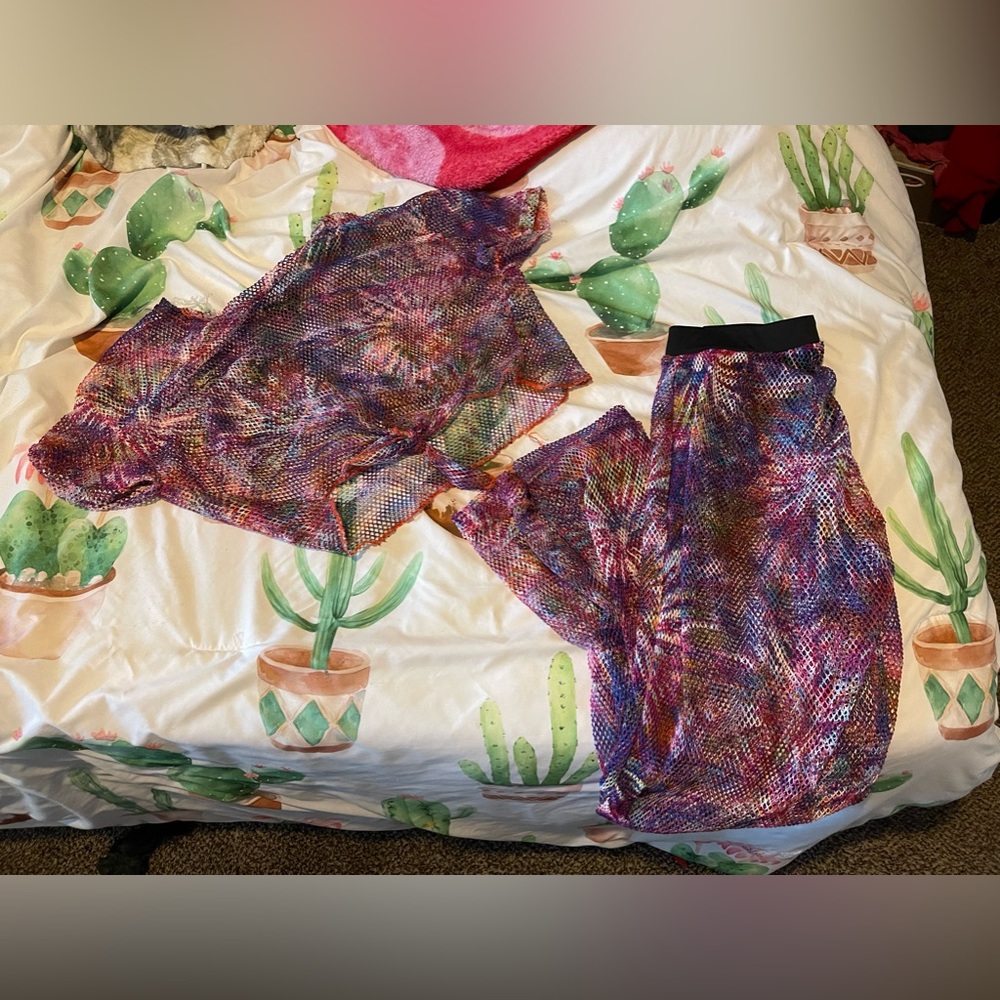 Two Piece Mesh Swimsuit Cover MD